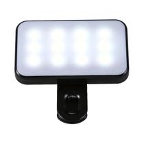 Mini Luz De Preenchimento Para Selfie Com Brilho Ajustável, 3 Modos De Cor, Recarregável, Clip Para