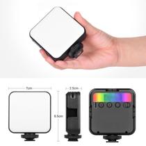 Mini Luz De Vídeo RGB Iluminacao Led Pra Câmera Painel Led