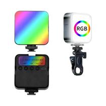 Mini Luz LED RGB Portátil Para Fotografia, Luz De Clip Para Câmera De Beleza Para Celular