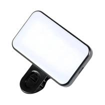 Mini Luz Portátil Para Selfies Com 3 Modos De Brilho Ajustável, Recarregável E Com Clipe Para Mini Luz Portátil Para Selfies Com 3 Modos De Brilho Ajustável, Recarregável E Com Clipe Para