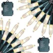 Mini luzes de corda de Natal FUNPENY 100LED 10m, pacote com 2 Mini luzes de corda de Natal FUNPENY 100LED 10m, pacote com 2