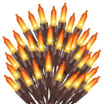 Mini luzes de Natal TWINGLEHOME 100L 19,6 pés laranja listadas pela UL