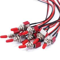 Mini Luzes LED De 2 Pinos Para Acessórios Automotivos Com Interruptor ON/OFF SPST 3A 250V 6A 125V E