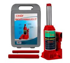 Mini Macaco Hidraulico Tipo Garrafa 2t Com Maleta Cinoy