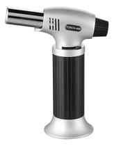 Mini Maçarico Portátil Automático Regulável Recarregável Preto Mini Maçarico Portátil Automático Regulável Recarregável Preto