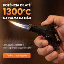Mini Maçarico Portátil Recarregável a Gás