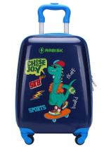 Mini Mala Viagem Bordo Pequena 4 Rodas Dinossauro Rabisk Mini Mala Viagem Bordo Pequena 4 Rodas Dinossauro Rabisk