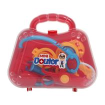 Mini Maleta Doutor Médico Educativo 1268 Pakitoys Vermelho