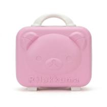 Mini Maleta Frasqueira Ursinho 3D Rígida ABS 30cm com Cadeado TSA Viagem e Maquiagem