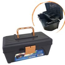 Mini Maleta Multiuso Organizadora Preta Parafuso,pesca