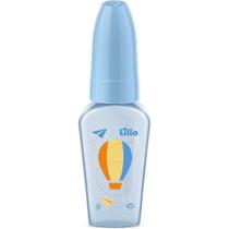 Mini Mamadeira Lillo Silicone Redondo Primeiros Passos Chuquinha Azul 50ml