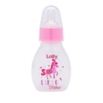 Mini Mamadeira Lolly Tip Silicone Redondo Rosa 50ml