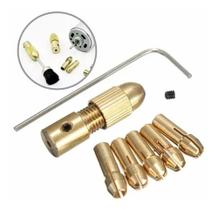 Mini Mandril Acoplável. Mandril Para Motor Kit 7 Peças