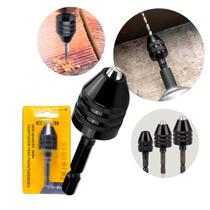 Mini Mandril Aperto Rápido 8mm Adaptador para Parafusadeira com 3 Garras