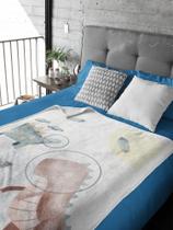 Mini Manta Dinossauro Astronauta Mantinha Berço e Sofá