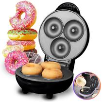 Mini Máquina 3 Rosquinhas Donuts 110V Confeitaria Cozinha