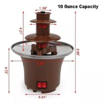 Mini Máquina Chocolate Cascata Fondue Panela Elétrica 60w