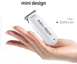 Mini Maquina Cortar Cabelo Km-1319 Bebe Crianca - Kemei