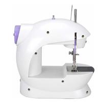 Mini Máquina De Costura 4 Em 1 Portátil Costureiro Prof Cor Branco 110v Mini Máquina De Costura 4 Em 1 Portátil Costureiro Prof Cor Branco 110v