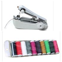 Mini Máquina De Costura De Mão + 10 Linhas Pequenos Reparos Favorito - Sewing Machine