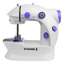 Mini Máquina de Costura Elétrica Portátil 6W para Ajustes Rápidos com Pedal e Luz Mini Máquina de Costura Elétrica Portátil 6W para Ajustes Rápidos com Pedal e Luz