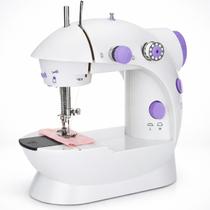 Mini Máquina de Costura Elétrica Portátil Compacta com Pedal Fácil Uso dia a dia