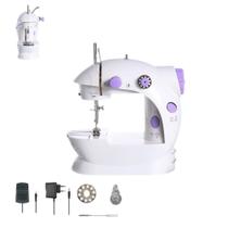 Mini Maquina De Costura Portátil Elétrica Com Luz Pedal Recarregável - KNF