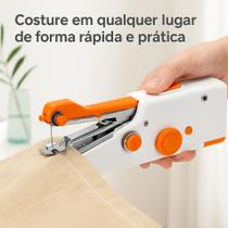 Mini Máquina de Costura Portátil Tecidos Roupas Barras Reparos Ajustável Prático Acessórios Mini Máquina de Costura Portátil Tecidos Roupas Barras Reparos Ajustável Prático Acessórios