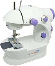 Mini máquina de costura reta CounterTech FH-SM202 portátil branca 110V/220V