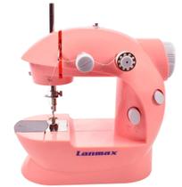 Mini Máquina De Costura Reta Pedal Portátil Rosa 110v/220v lanmax Mini Máquina De Costura Reta Pedal Portátil Rosa 110v/220v lanmax