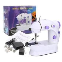 Mini Máquina de Costura, Reta Portátil Bivolt com Pedal e Acessórios Inclusos Mini Máquina de Costura, Reta Portátil Bivolt com Pedal e Acessórios Inclusos
