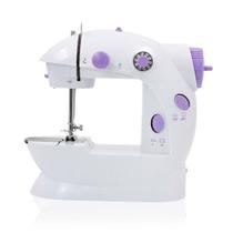 Mini Máquina De Costura Reta Portátil Bivolt Doméstica Compacta Branco Mini Máquina De Costura Reta Portátil Bivolt Doméstica Compacta Branco