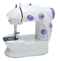Mini Máquina De Costura Reta Portátil Com Pedal 110v/ 220v Cor Branco 110v/220v - Mini Sewing Machine
