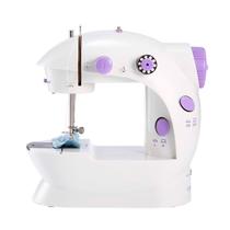 Mini Máquina De Costura Reta Tutto Home Mcp-100 Portátil Branca/violeta 110v/220v