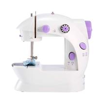 Mini Máquina De Costura Roupas Portátil Bivolt Com Pedal Mini Máquina De Costura Roupas Portátil Bivolt Com Pedal