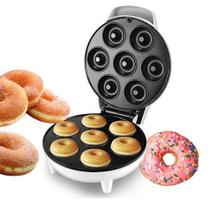 Mini Maquina De Donuts Café Da Manhã Capacidade Para Mini Rosquinha Elétrica 110V Portátil