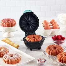 Mini Máquina de Fazer Bolo Bundt Elétrica Cake Machine Antiaderente 110 Volts