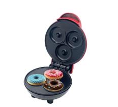 Mini Maquina De Fazer Donuts 3 Rosquinhas Confeitaria Antiaderente 350w