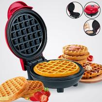 Mini Máquina de Fazer Waffle Panqueca Grill Elétrico antiaderente 110v