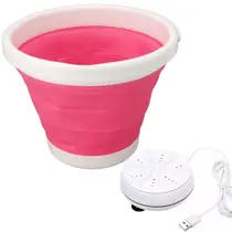 Mini Maquina De Lavar Portatil Usb Balde Retratil 4 Litros Lava Pano Meia Mascara Pequenas roupas Toalha