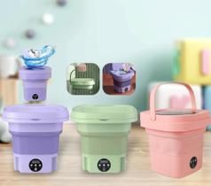 Mini máquina de lavar roupa Dobrável Centrífuga 6,5 Litros