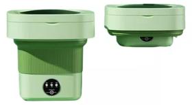 Mini Máquina De Lavar Roupa Dobrável Portátil Balde Elétrica