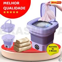Mini máquina de lavar roupa dobrável portátil moderna máquina de lavar automática roupa