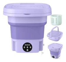 Mini Máquina de Lavar Roupa Portátil Dobrável 11 Litros com Centrífuga e 3 Modos de Lavagem Bivolt Mini Máquina de Lavar Roupa Portátil Dobrável 11 Litros com Centrífuga e 3 Modos de Lavagem Bivolt