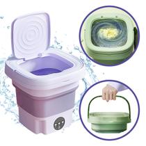 Mini Máquina de Lavar Roupas Dobrável Portátil 6,5 Litros Mini Máquina de Lavar Roupas Dobrável Portátil 6,5 Litros