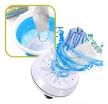 Mini Maquina De Lavar Roupas No Balde Portátil Usb Lavadoura