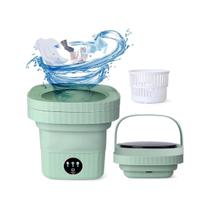 Mini Máquina de Lavar Roupas Portátil e Dobrável Turbo 9L