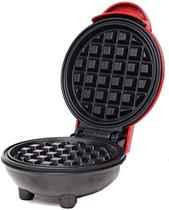 Mini Máquina de Waffle Elétrica Portátil (vermelha)