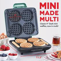 Mini máquina de waffle multiuso - quatro mini waffles perfeitos em minutos - DASH