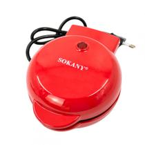 Mini Maquina Forma Elétrica Retro De Fazer Waffles Donuts Rosquinhas Cor:Vermelho Mini Maquina Forma Elétrica Retro De Fazer Waffles Donuts Rosquinhas Cor:Vermelho